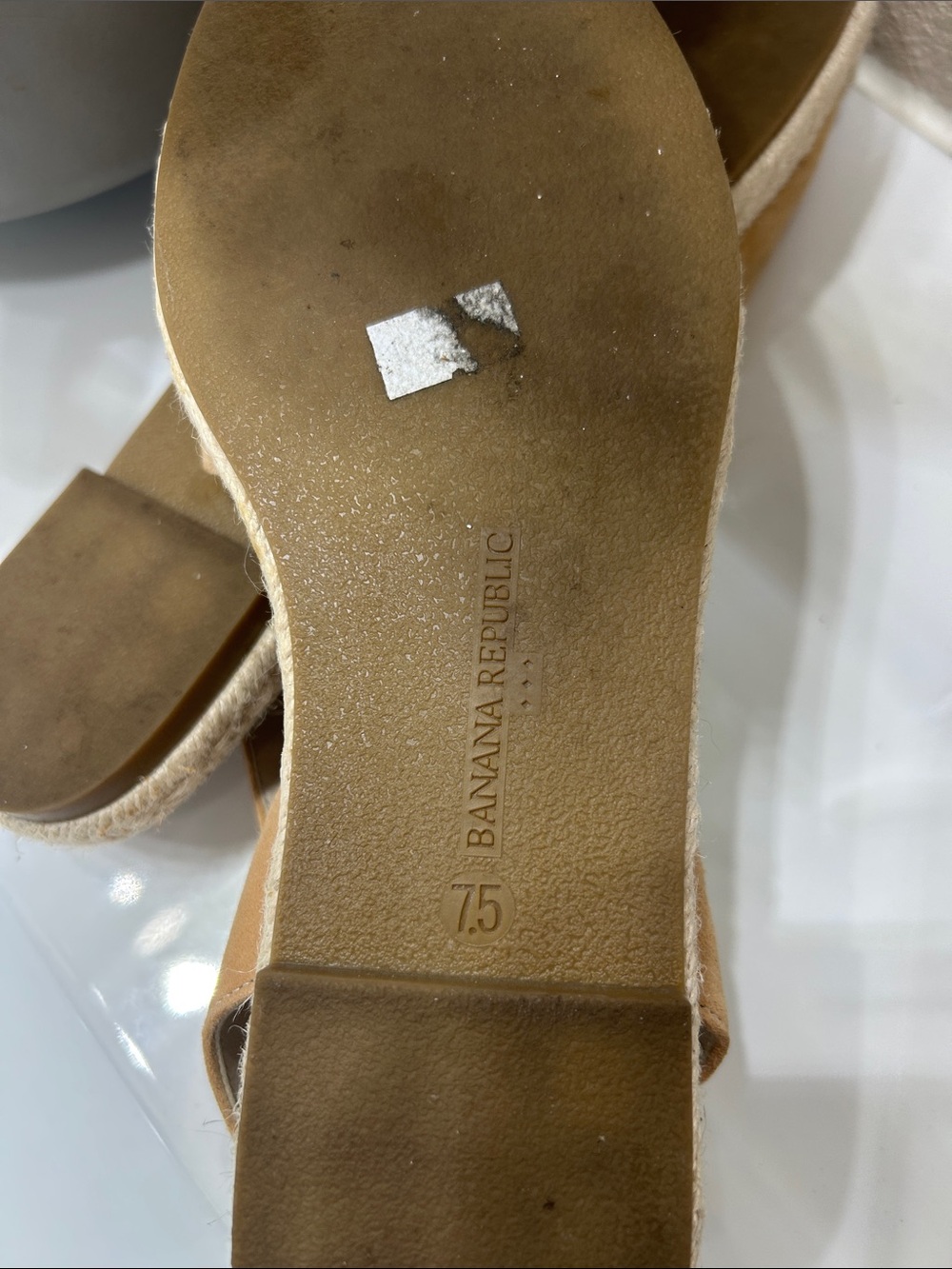 Banana Republic Tan Suede Ankle-Strap Espadrilles - Picture 4 of 5